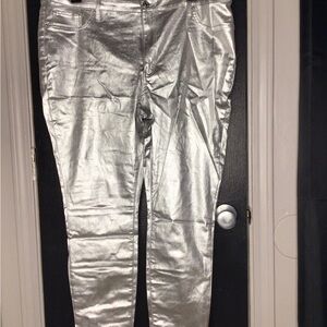 #772.  YMI Silver Skinny Pants